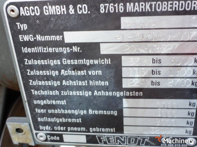 FENDT 280 MFWD  Ratiniai traktoriai #1400