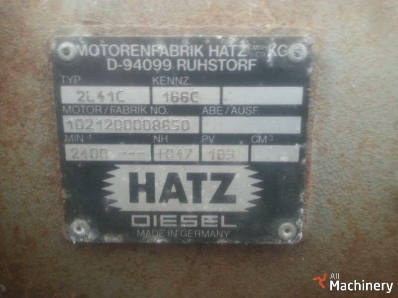 HATZ 2L41C Naudoti dyzeliai varikliai #286