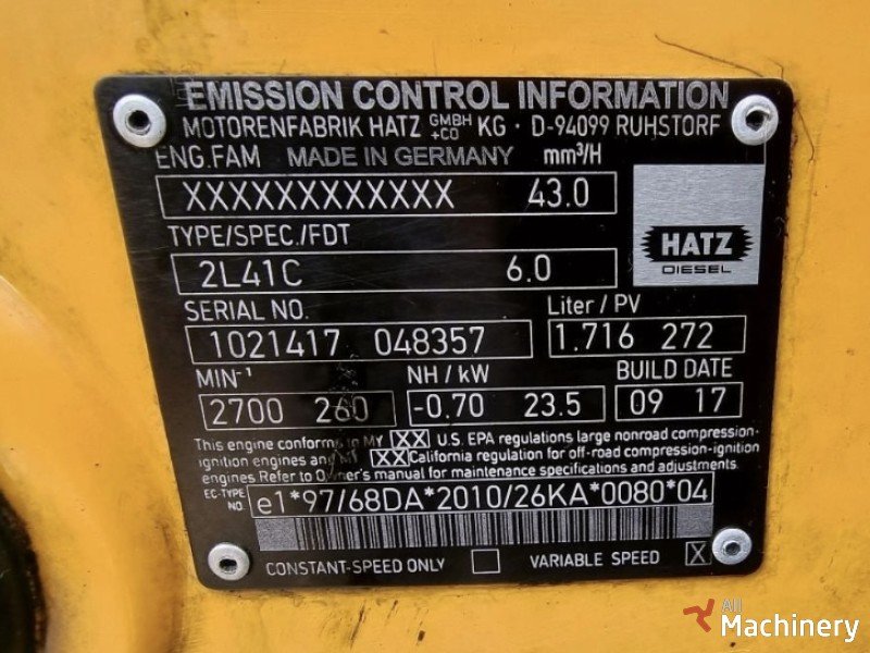 HATZ 2L41C Naudoti dyzeliai varikliai #5512