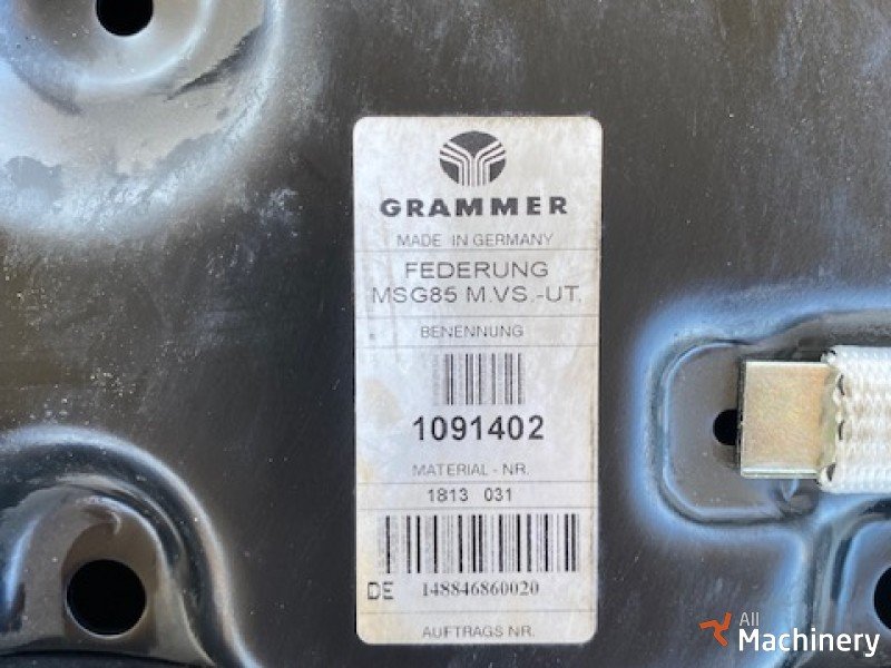 OTHER Grammer MSG85 Seat Suspension Traktorių kabinos ir kėbulo dalys #5607