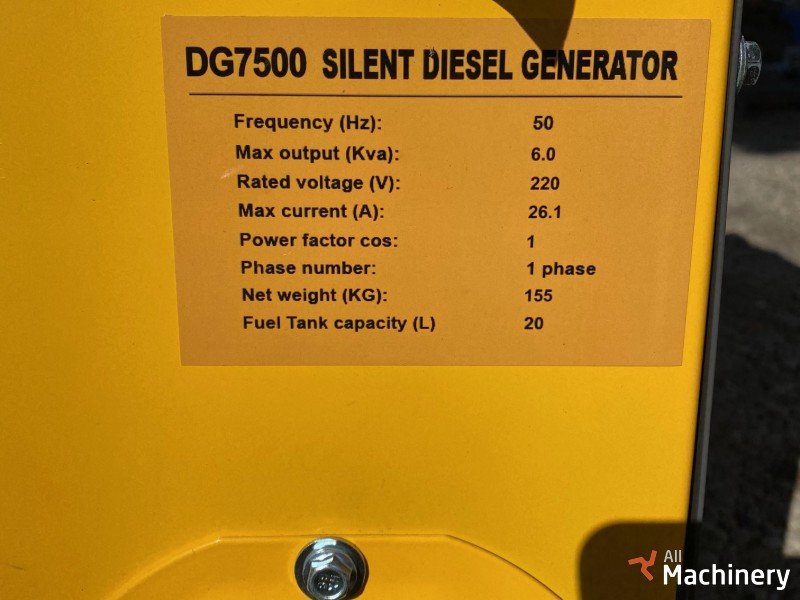 OTHER King Toyo DG7500 Generatoriai <10 kw #6938