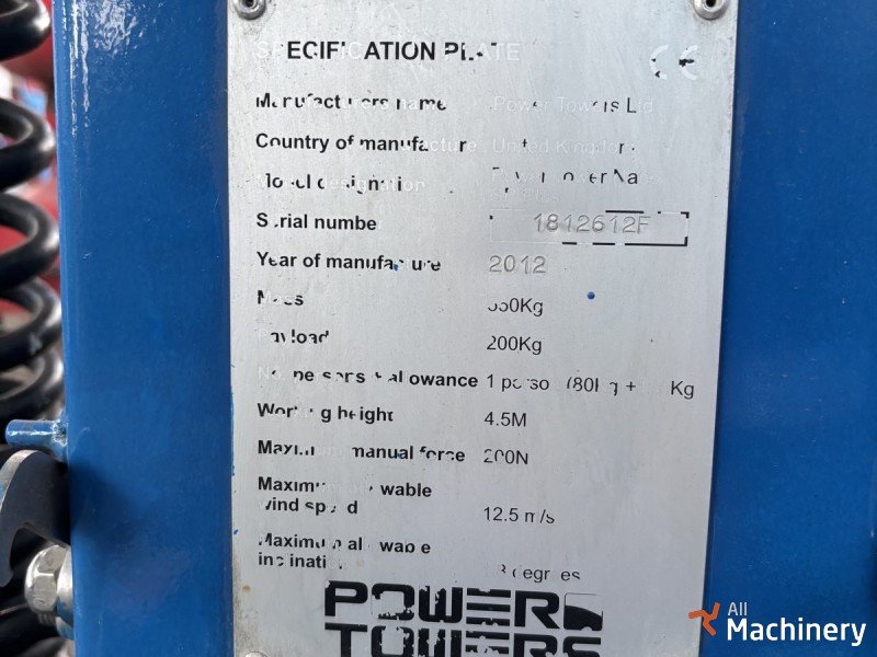 Power Towers Nano SP Stiebiniai keltuvai #7044