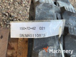 YANMAR Rubber tracks 150X72X42 Ekskavatorių vikšrinės važiuoklės dalys #7125