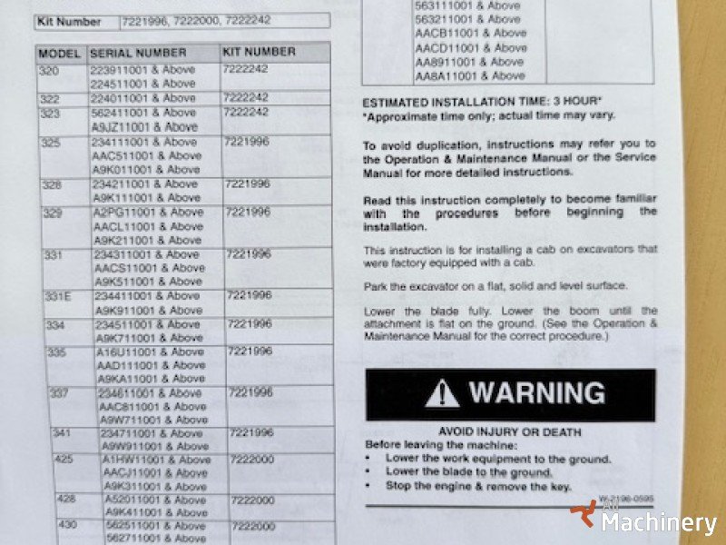 BOBCAT Cabin 7222242 Kabinos ir kėbulo dalys #7579