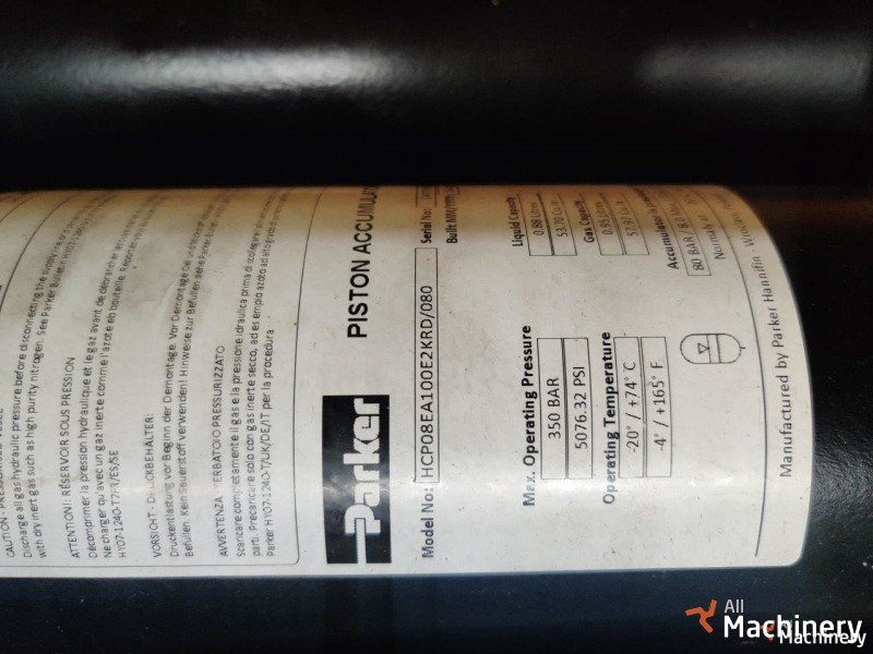 MANITOU Parker piston accumulator Krautuvų hidraulikos sistema (2021 m.) #8242