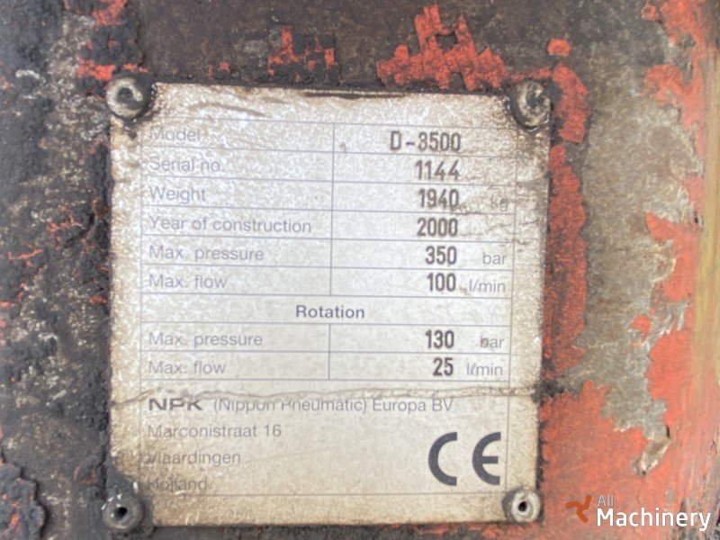 OTHER D-3500 Ekskavatorių priedai (2000 m.) #8469