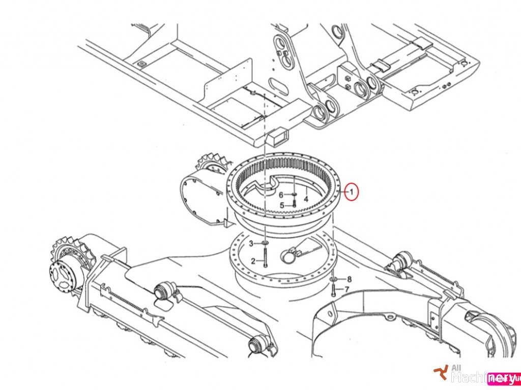 TEREX 4649669 hidraulikos sistema #9083