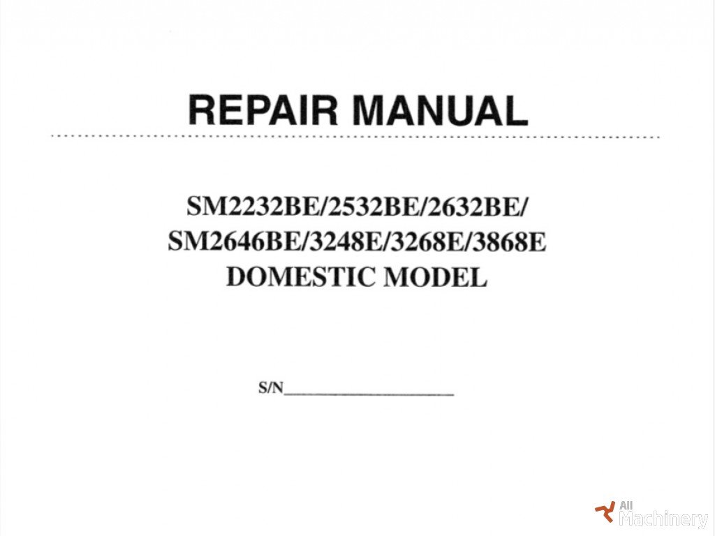 GROVE SM2232BE Service manual kitos keltuvų dalys #9173
