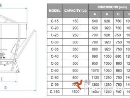 BOSCARO C Model Kiti betono įrenginiai #955