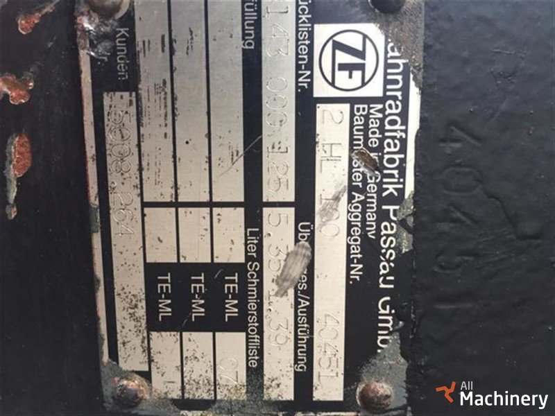 LIEBHERR A-316, A-904, A900 gearbox 2HL100 Transmisijos ir vairo sistemos dalys #967